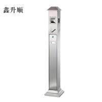 鑫升顺不锈钢垃圾桶烟蒂柱灭烟桶带烟灰缸室外电梯口立式屋顶式不锈钢烟灰柱