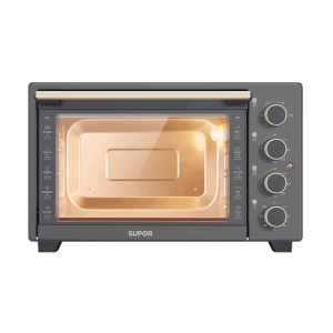 苏泊尔电烤箱家用多功能烤炸一体空气炸锅上下独立控温可视大窗口烤箱旋钮操作精准控温OJ38A02