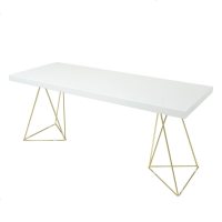 北欧轻奢实木烤漆办公桌网红书桌简约现代电脑桌家用写字桌