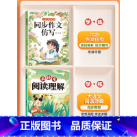 [仿写+阅读]全2册-同步作文仿写+大语文阅读理解 二年级下 [正版]同步作文仿写三年级上册四五六年级下册人教版小学生语