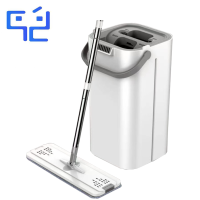 万允 平板拖把 1桶+1拖把+4块布/套