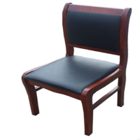 铜林牌 会议椅 实木 四脚带扶手木椅 实木脚 固定扶手