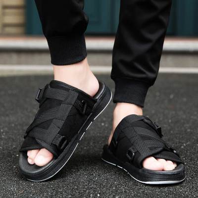 伊努特陈冠希情侣拖鞋男女胖拖潮牌余文乐一字拖休闲老英文藤原浩同款百搭潮男潮女日系