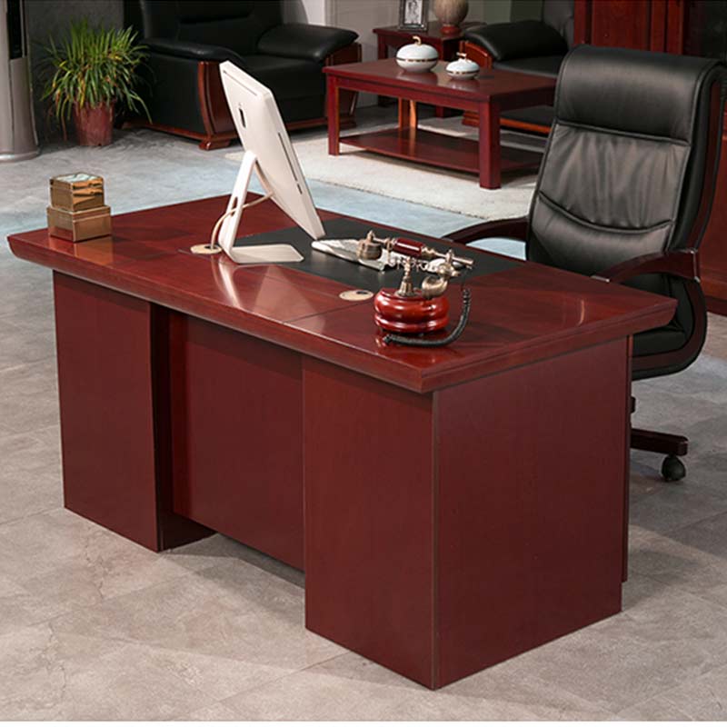 苏宁 质凡 办公桌经理桌贴实木皮老板桌电脑桌主管桌1400*700*760mm