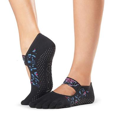 SUNTEK内在光芒瑜伽袜女初学者普拉提健身专业防滑漏脚跟五指袜子袜子