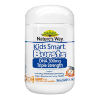 澳洲Nature's Way佳思敏婴幼儿童三倍DHA鱼油咀嚼胶囊 适合3岁以上 学生DHA 新旧包装随机发