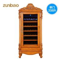 尊堡 BJW-208实木酒柜红酒柜压缩机酒柜恒温酒柜现代简约玻璃门家用红酒柜冷藏柜