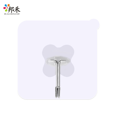 邦禾挂钩强力粘胶墙壁挂墙无痕承重吸盘厨房勾衣帽粘贴免打孔粘钩四季树系列20个装超大76mm*86mm-