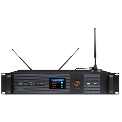 惠度(HuiDu)BA-4820无线手拉手会议麦克风视频跟踪工程阵列全智能讨论电容方管话筒会议系统主机