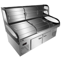 星星(XINGX)BSCD-2500P3-3T冰柜2.5米三阶梯冰鲜台商用冷藏展示柜点菜柜冷藏保鲜冷冻大容量 三温三阶