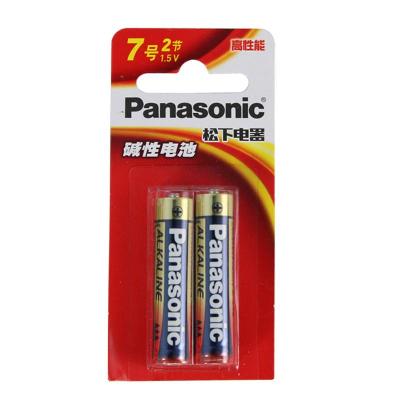 松下Panasonic正品碱性高性能7号2节装AALR03BCH/2MB遥控器玩具万能表门铃话筒计算器1.5V