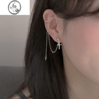 JiMi925银银耳夹女夏流苏耳线个性ins风仙气耳环简约小众耳饰秋