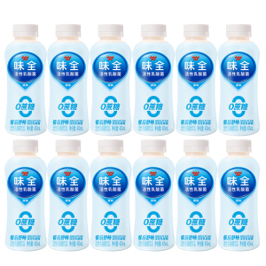 味全活性乳酸菌乳饮品 0蔗糖原味 435ml*12瓶整箱 低温冷藏 活菌饮品 餐后舒畅 0蔗糖更健康