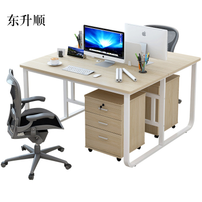 东升顺职员四人位办公桌简约现代双人电脑桌椅组合员工面对面工作桌子[工厂现做 7天内发货]