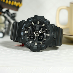 Casio旗舰店 卡西欧手表男G-SHOCK时尚潮流黑武士户外大表盘运动复古潮流防水学生电子日韩石英表 男 GA-700