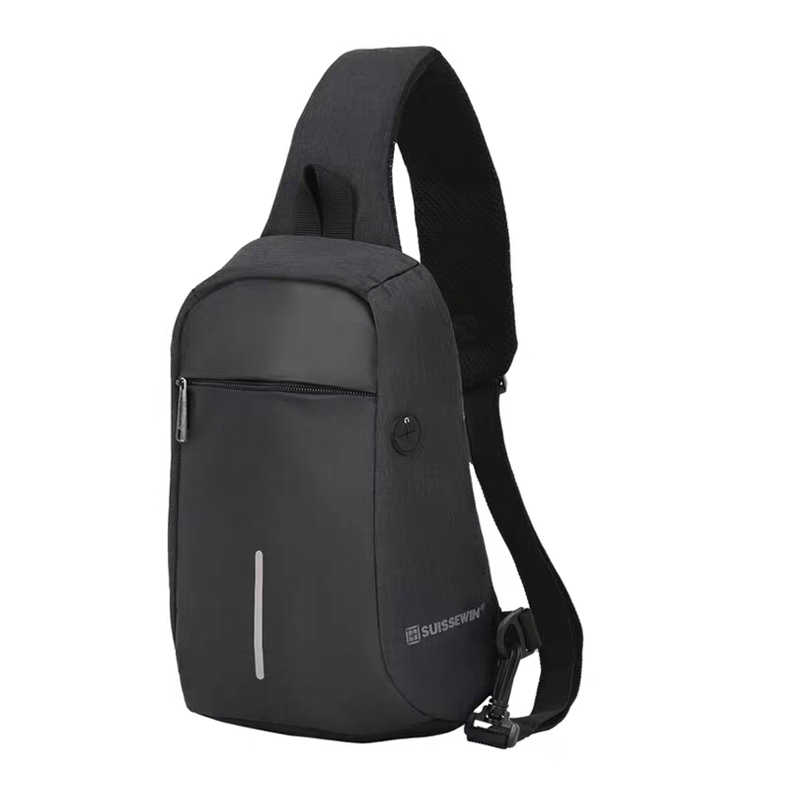 SUISSEWIN瑞士新款防盗时尚商务休闲胸包SNK17007