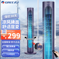 格力(GREE)塔扇家用电风扇无叶落地扇轻音低噪循环扇立式办公室卧室客厅宿舍定时预约摇头风扇FL-08X63Bg