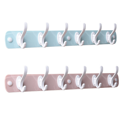 茶花(CHAHUA)凤凰强力排钩粘胶免打孔门后挂衣钩创意厨房毛巾免钉钩子颜色随机