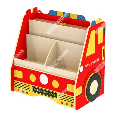 华森葳儿童家具 新消防车书柜组-车头