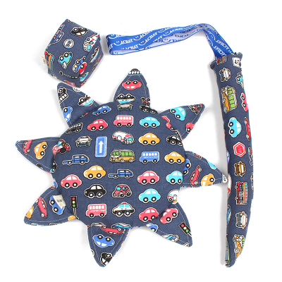 儿童户外安全软飞盘幼儿园手工布艺沙包尾巴三件套户外运动玩具三件套小汽车