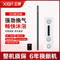 XIGR王牌 智能电器 浴霸(X35摆页黑) 安全速热 强劲双核取暖浴霸卫生间 多功能浴室暖风机-