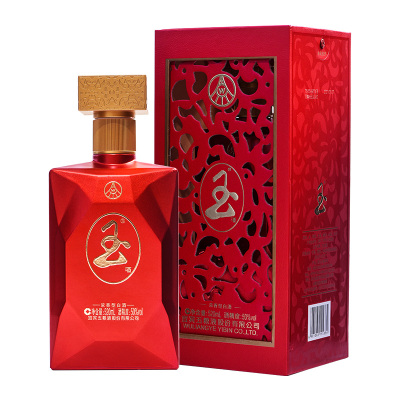 玉酒 浓香型白酒 中国红(201) 50度520ml 单瓶 宜宾五粮液股份有限