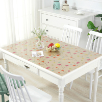 不透明PVC 软玻璃桌布防水防油免洗台布防滑茶几布夹花塑料水晶板