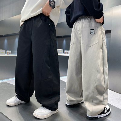 男童裤子春秋款2026新款儿童休闲裤帅气时髦初中生男孩春装长裤潮