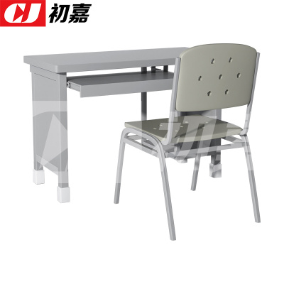 初嘉(CJ)制式营具电脑桌营房钢制学习桌 制式电脑桌椅组合(一桌一椅)