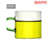 家柏饰(CORATED)加厚玻璃品茗杯透明耐热茶杯功夫茶具配件小茶杯带把个人品杯价