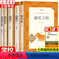 七年级必读 全5册 [正版]全套5册 朝花夕拾鲁迅原著 西游记 海底两万里 骆驼祥子 7七年级上册下册必读课外书老师初中