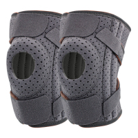 卡兰达BD7EF3023214R2F护膝 灰橙均码[弹簧支撑 垫圈减震] 单只[适合80-220斤](计价单位:只)灰色