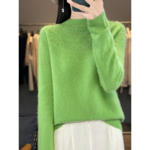 一线成衣半高领毛衣女春秋新款内搭套头上衣保暖长袖外穿打底衫