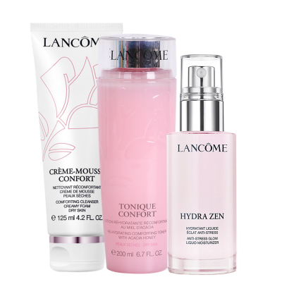 兰蔻（lancome）兰蔻水份缘女士面部护肤套装礼盒3件套补水套装（洁面+水+乳液）