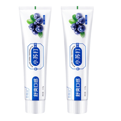 [2只装]舒俐达蓝莓苏打牙膏清洁护齿110g/支 清新口气保护牙龈