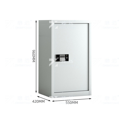 臻远 ZYJJ-80032 单门保密柜 电子锁 灰白色 长550*宽420*高960mm 单位:1台