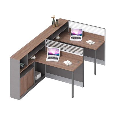 科朔 办公桌职员桌 员工桌 板式屏风桌 两人位 KS-06L3041L&R