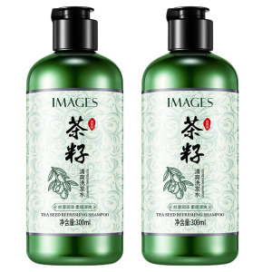 [2瓶装]形象美茶籽清爽洗发水300ml 清爽润发柔顺洗发露