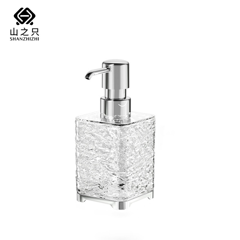 山之只 透明起泡分装瓶方形空瓶 300ml 个