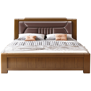 臻远 ZY-SMC-151 实木床 1.8*2.0米简约床 单位:1张