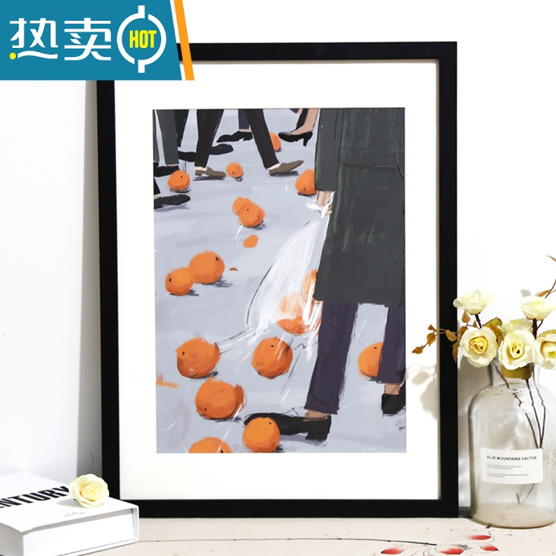 敬平A1 A2 2K4开16K 11 24 30 32 36寸素描水彩海报相框挂墙画框装裱 黑色 16k[19*26.4