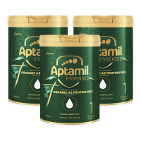 预售洲发/3罐装-爱他美(aptamil)绿色奇迹有机A2蛋白配方奶粉1段900g/罐装 进口婴幼儿一段奶粉 0-6个月