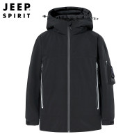 JEEPspirit男羽绒服冬季休闲加厚潮流连帽防寒保暖鸭绒外套5333