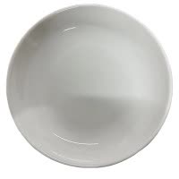 炯毅 盘子陶瓷菜盘子水果盘家用圆形可爱吃菜碟子 白瓷盘 23cm 个