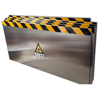 厨房用201#1.2mm不锈钢挡鼠板/870*600*10mm