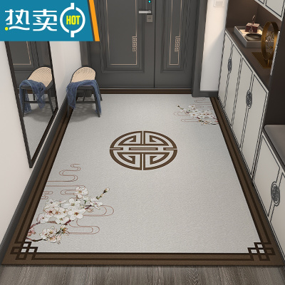 敬平新中式入户门垫地垫门口地毯门垫进户门家用玄关防滑蹭土脚踏垫子防滑垫