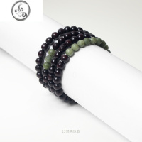 JiMi小叶紫檀108颗6mm手链女 原创新加玉复古文艺檀香 木质佛珠手串男