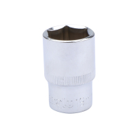 长鹿 1/2”碳钢镜面六角套筒 18mm