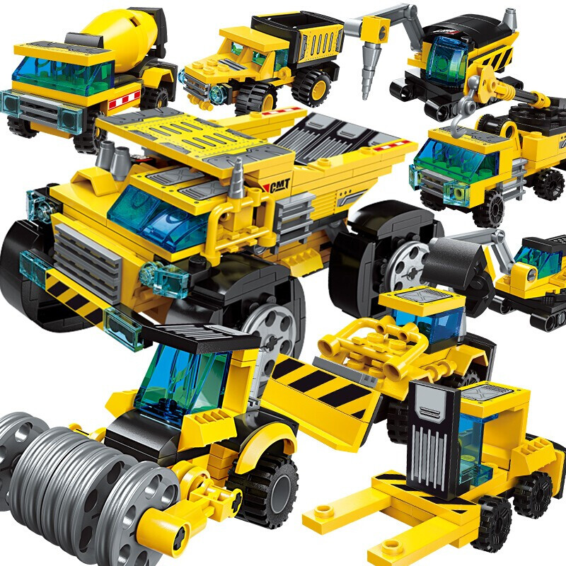 启蒙积木军事航母组装合体战神机器人拼装模型玩具兼容樂高儿童学生