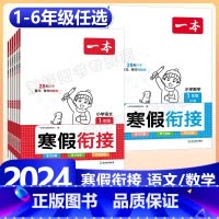 数学》寒假口算-人教版 小学一年级 [正版]2024版一本小学语文+数学寒假衔接一二年级三四五六年级寒假作业阅读练字帖口
